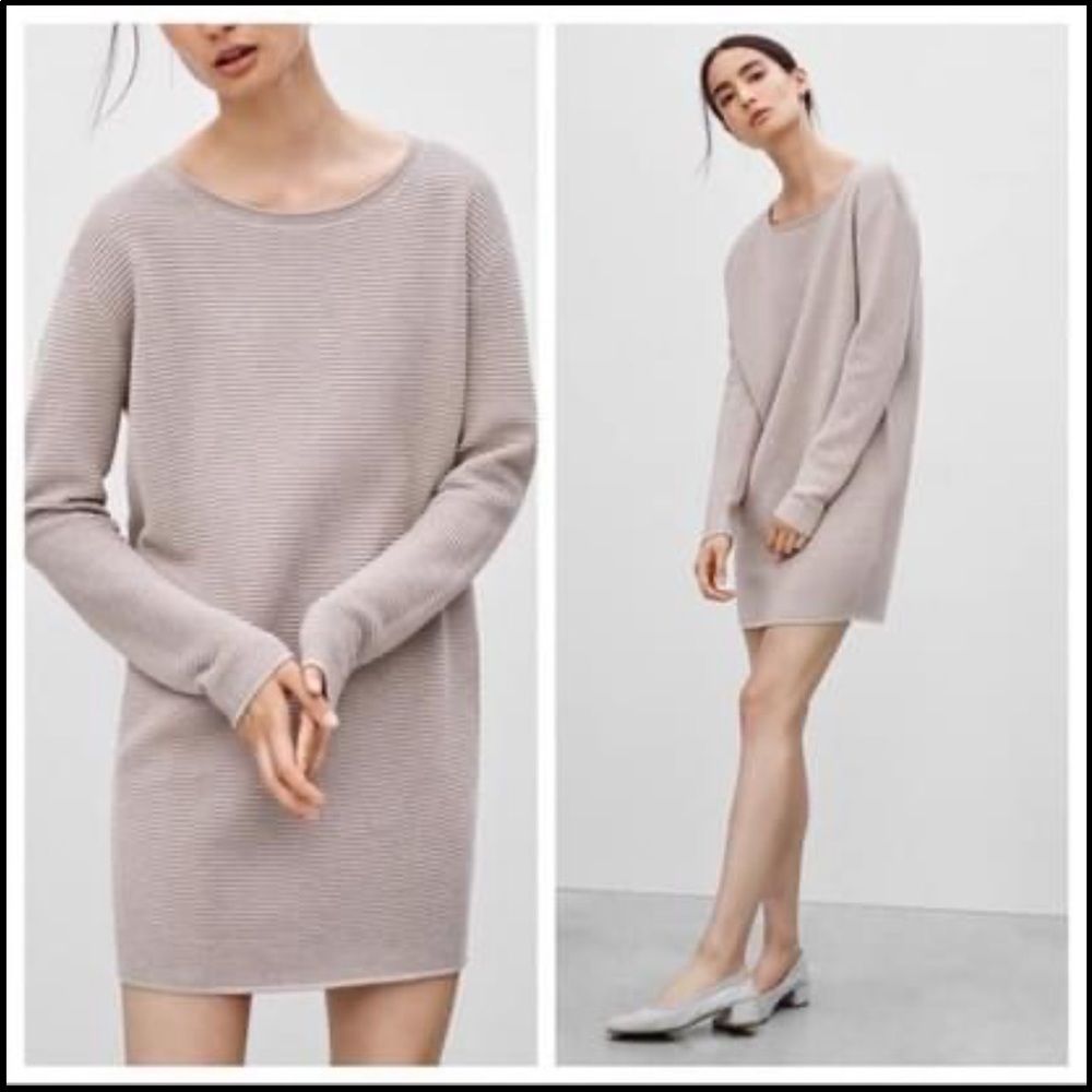 Wilfred campanule sweater dress in burgundy